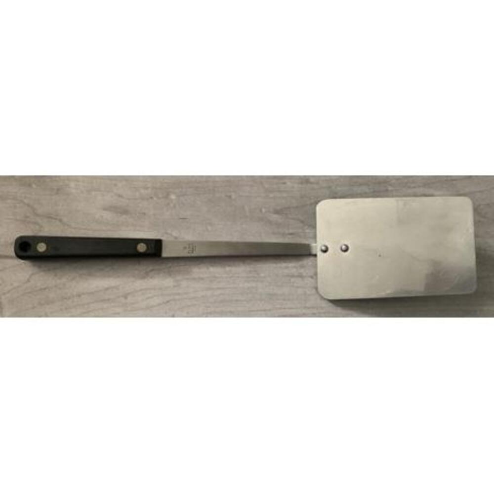 Vintage Flint Arrowhead Stainless Steel Solid Spatula - Black Handle